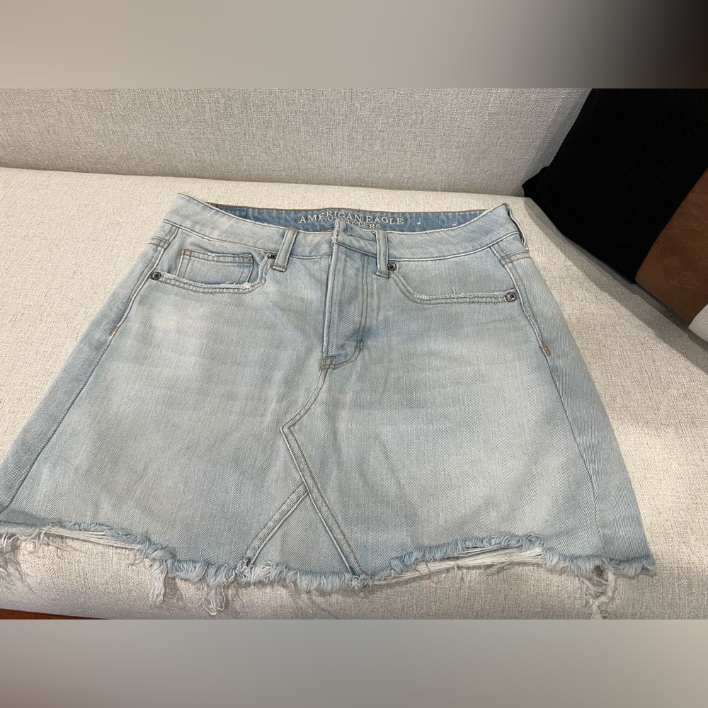 Jean mini skirt